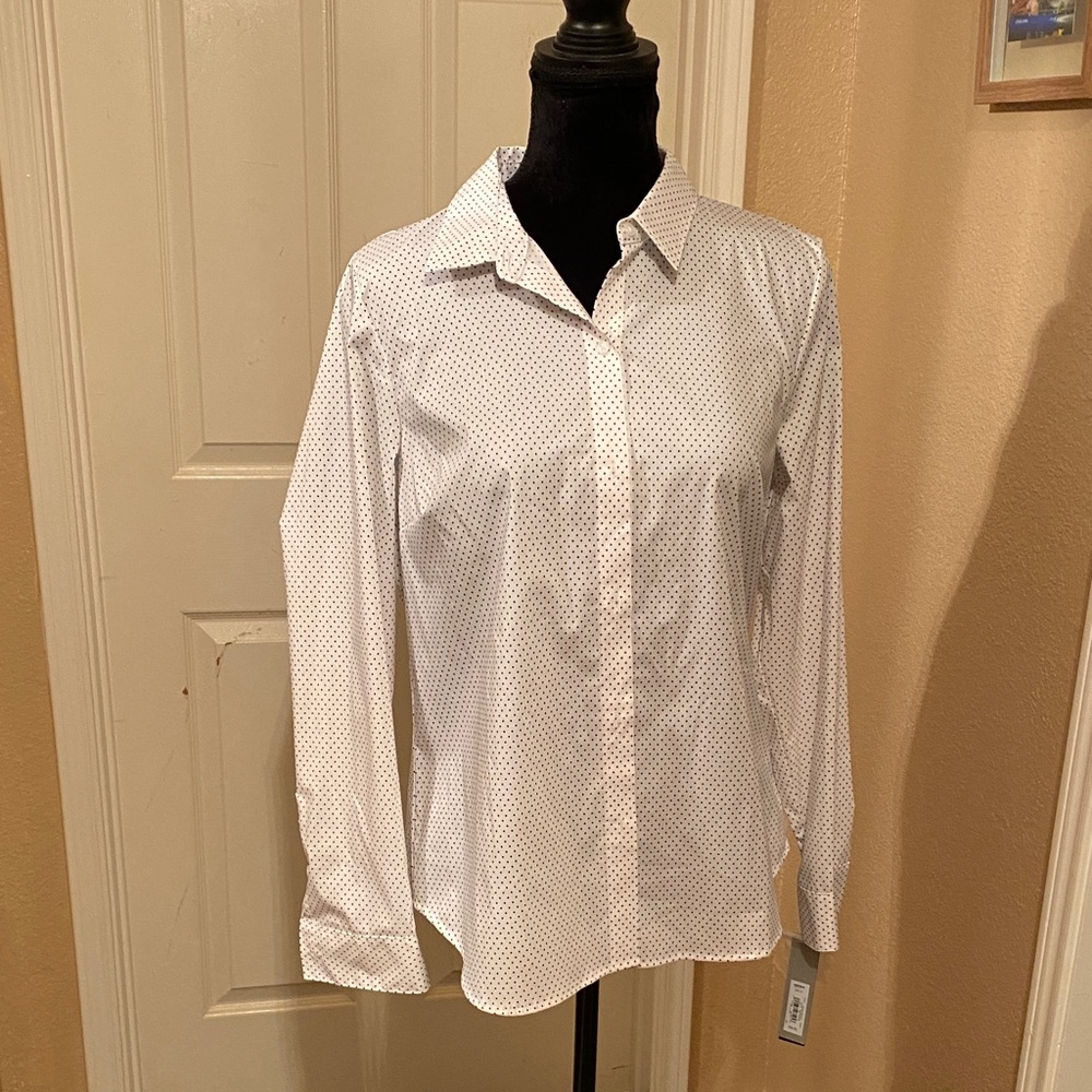 Apt. 9 White Button Down Shirt